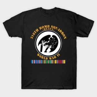 318th Bomb Squadron - WWII w EUR SVC T-Shirt